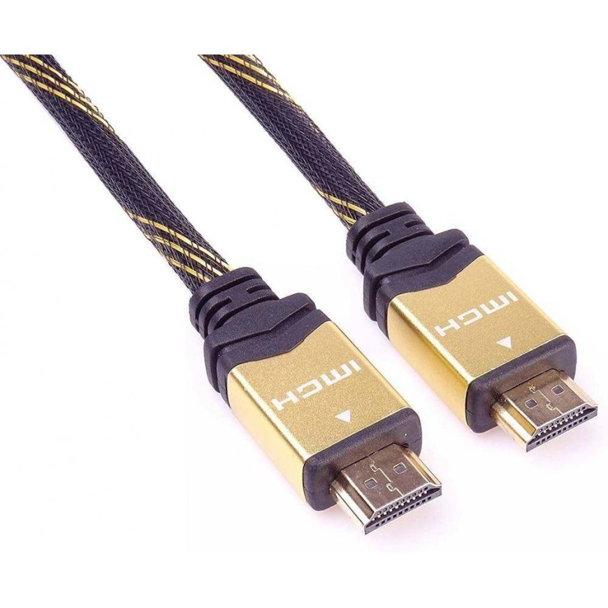PremiumCord KPHDMET1 HDMI cable 1 m HDMI Type A (Standard) Black, Gold