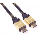 PremiumCord KPHDMET1 HDMI cable 1 m HDMI Type A (Standard) Black, Gold PremiumCord KPHDMET1 HDMI cable 1 m HDMI Type A (Standard) Black, Gold