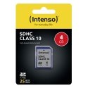 Intenso 4GB SDHC Klasės 10 Intenso 4GB SDHC Klasės 10