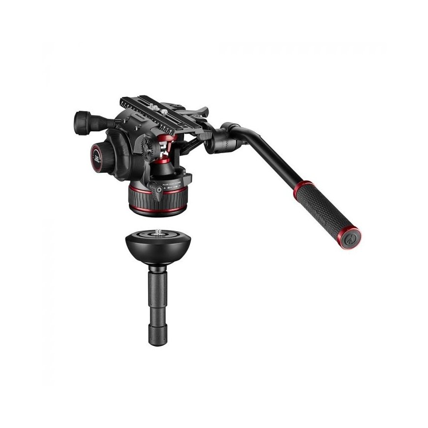 Manfrotto Nitrotech 612 Carbon jalustapää musta Alumiini, Hiili, Hiilikuitu 1/4, 3/8" Neste
