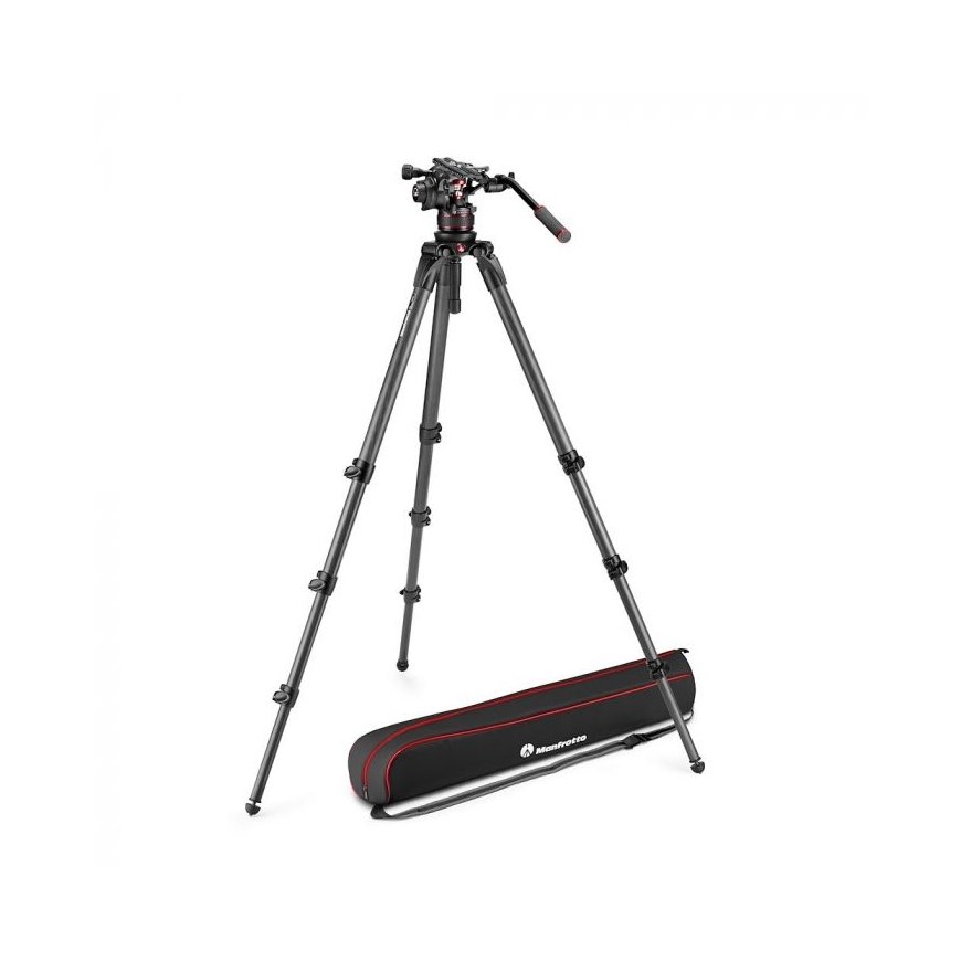 Manfrotto Nitrotech 612 Carbon jalustapää musta Alumiini, Hiili, Hiilikuitu 1/4, 3/8" Neste – 2