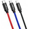 Baseus CAMLT-ASY01 USB-kaabel 0,3 m USB A USB C/Micro USB A/Lightning Must Baseus CAMLT-ASY01 USB-kaabel 0,3 m USB A USB C/Micro USB A/Lightning Must