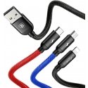 Baseus CAMLT-ASY01 USB кабель 0,3 m USB A USB C/Micro USB A/Lightning Черный Baseus CAMLT-ASY01 USB кабель 0,3 m USB A USB C/Micro USB A/Lightning Черный