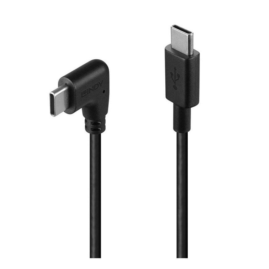 Lindy 32005 USB-kaapeli USB 2.0 1 m USB C musta