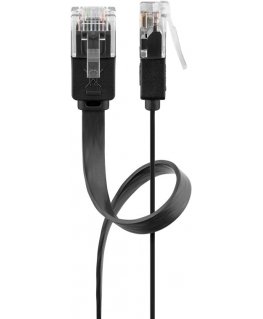 Goobay 95388 networking cable Black 7 m Cat6 U/UTP (UTP)