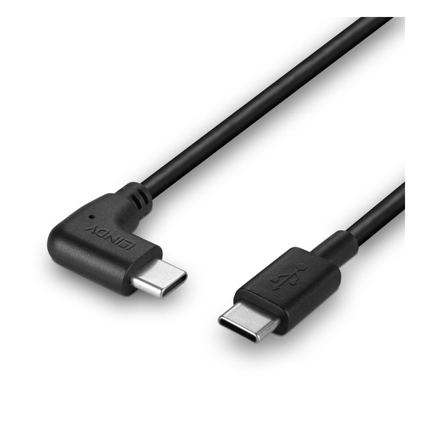 Lindy 32005 USB-kaapeli USB 2.0 1 m USB C musta – 5