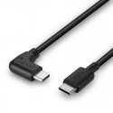 Lindy 1m USB 2.0 Straight USB-C to Right-Angled USB-C Cable Lindy 1m USB 2.0 Straight USB-C to Right-Angled USB-C Cable