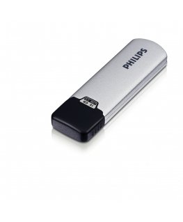 Philips FM16FD00B/00 USB atmintukas 16 GB USB A tipo 2.0 Juoda, Sidabras