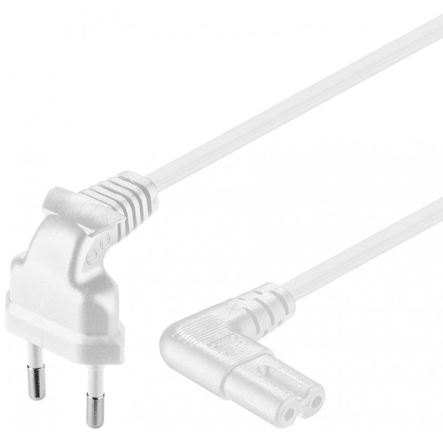 Goobay Euro plug/C7, 5 m Balta CEE7/16 C7 šakotuvas