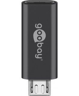 Goobay 55553 kaapelin sukupuolenvaihtaja USB Micro B USB C Harmaa