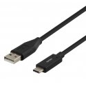 Deltaco USBC-1003M USB cable USB 2.0 0.5 m USB A Black Deltaco USBC-1003M USB cable USB 2.0 0.5 m USB A Black
