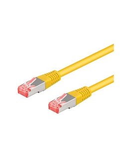 Goobay 1.5m CAT6a-150 networking cable Yellow