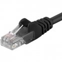 PremiumCord Patch kabel UTP Cat5e 10m cerny tīkla kabelis Melns U/UTP (UTP)
