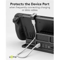 Goobay 74445 kabeļu spraudņu pāreja USB-C Sudrabs