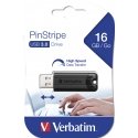 Verbatim PinStripe USB флеш накопитель 16 GB USB тип-A 3.2 Gen 1 (3.1 Gen 1) Черный Verbatim PinStripe USB флеш накопитель 16 GB USB тип-A 3.2 Gen 1 (3.1 Gen 1) Черный