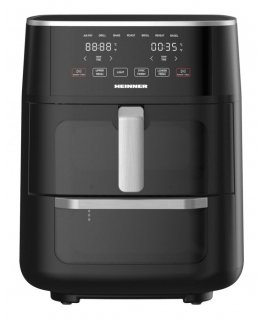Heinner HAFO-M11BK1700 taukvāres katls Dubults 11 L Atsevišķs 1850 W Karstā gaisa fritētājs Melns