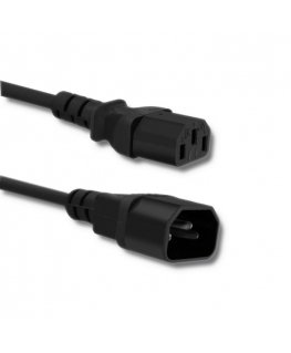 Qoltec 53896 кабель питания Черный 1,8 m Разъем C13 Разъем C14
