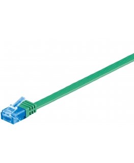 Goobay CAT6a U/UTP 3m networking cable Green U/UTP (UTP)