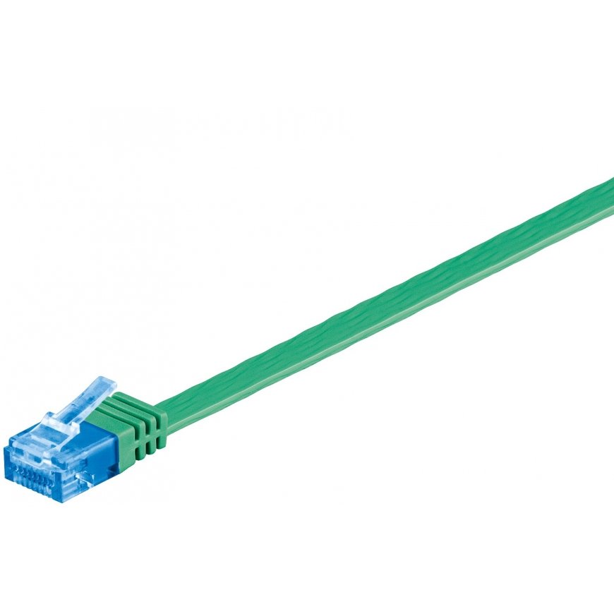 Goobay CAT6a U/UTP 3m tinklo kabelis Žalia U/UTP (UTP)