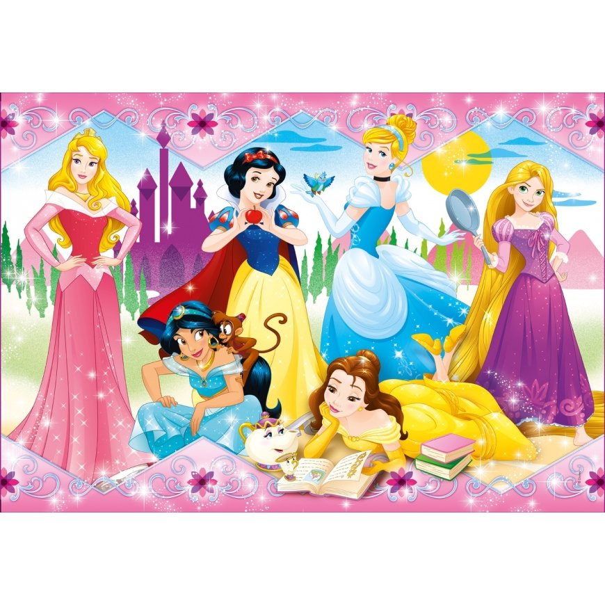 Clementoni Disney Princess Pusle 104 tk Multifilmid – 2