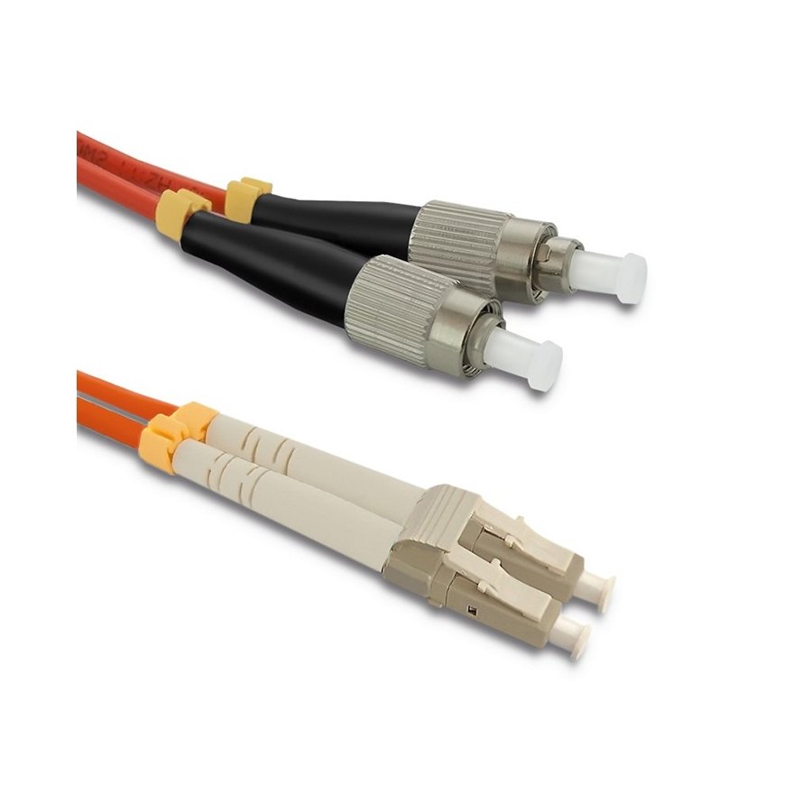 Qoltec 54057 „InfiniBand“ arba pluoštinis optinis kabelis 3 m LC FC Oranžinė