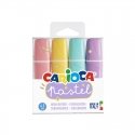 Carioca 43167 marker 4 pc(s) Chisel tip Mint, Peach, Purple, Yellow Carioca 43167 marker 4 pc(s) Chisel tip Mint, Peach, Purple, Yellow