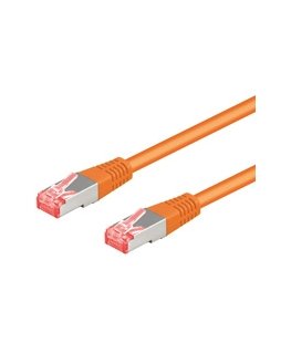 Goobay 2m CAT6a-200 tinklo kabelis Oranžinė