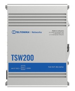 Teltonika TSW200 network switch Unmanaged Gigabit Ethernet (10/100/1000) Power over Ethernet (PoE) Aluminium