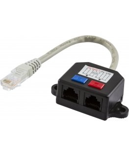 Deltaco UTP Y-kaapeli (ej suojattu) RJ45 TP
