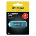 Intenso Rainbow Line USB zibatmiņa 4 GB USB Type-A 2.0 Zils Intenso Rainbow Line USB zibatmiņa 4 GB USB Type-A 2.0 Zils