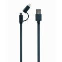 Gembird CC-USB2-AMLM2-1M USB-kaabel USB A Micro-USB B/Lightning Must