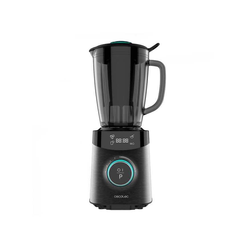 Cecotec 04304 tehosekoitin 1,8 L 1800 W musta, Ruostumaton teräs