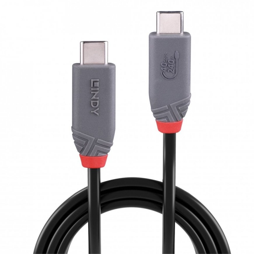 Lindy 36956 USB кабель USB4 Gen 3x2 0,8 m USB C Черный – 2