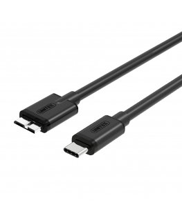 UNITEK Y-C475BK USB-kaapeli USB 3.2 Gen 1 (3.1 Gen 1) 1 m USB C Micro-USB B musta