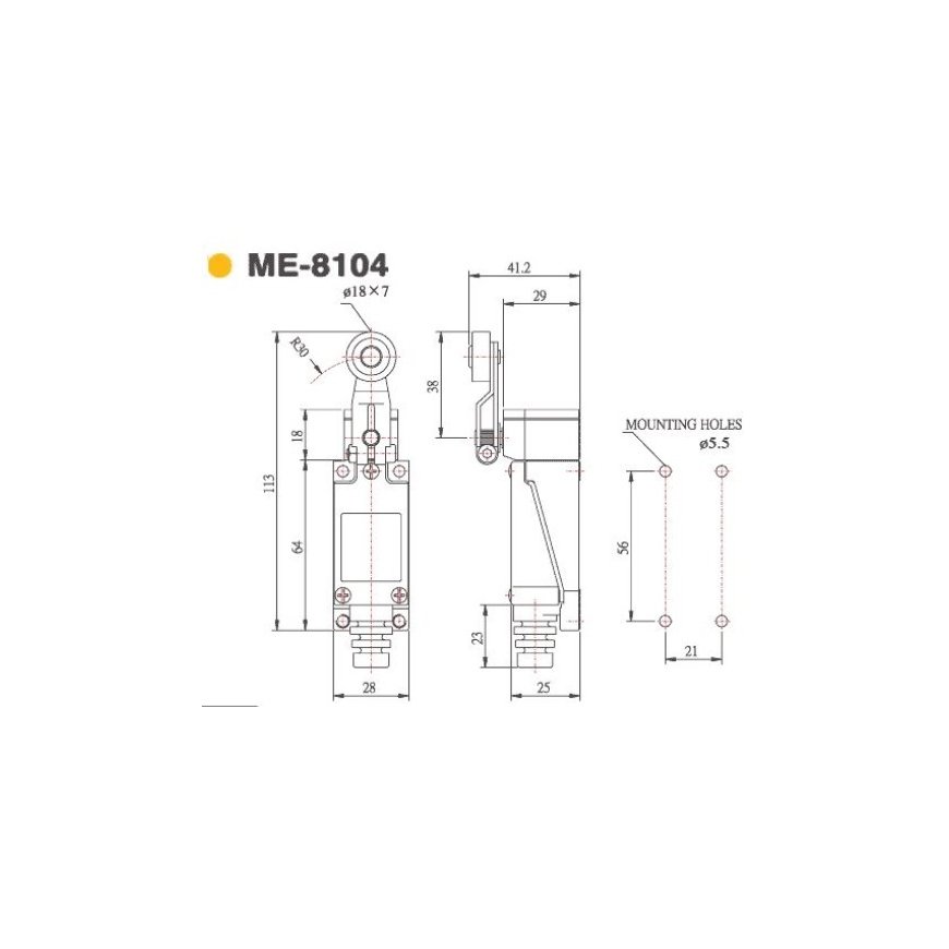 OEM Rear Position Switch ME-8104 230V AC 5A Toggle with Wheel – 2