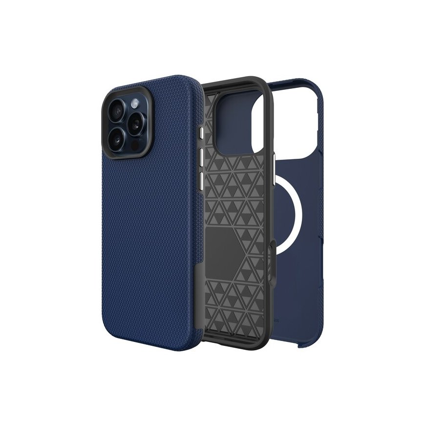Dėklas Perfectionists Triangle Mag Case Apple iPhone 14 Pro Max, tume sinine