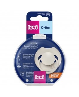 LOVI silikoonist dünaamiline lutipudeli Prime, Coconut, 0-6 kuud, 1 tk, 34/400
