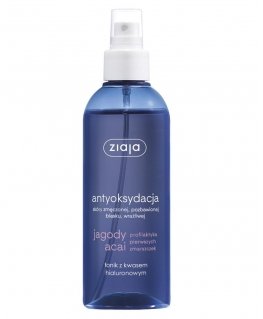 Ziaja Acai Berry Antioksidējošs Sejas Toneris Attīrošs Ūdens sievietēm, 200 ml