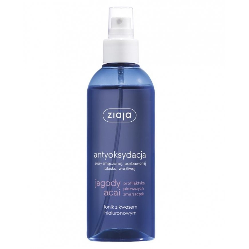 Ziaja Acai Berry Antioksidējošs Sejas Toneris Attīrošs Ūdens sievietēm, 200 ml