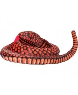 Lean Toys Pliušinė gyvatē, 100 cm, sarkana