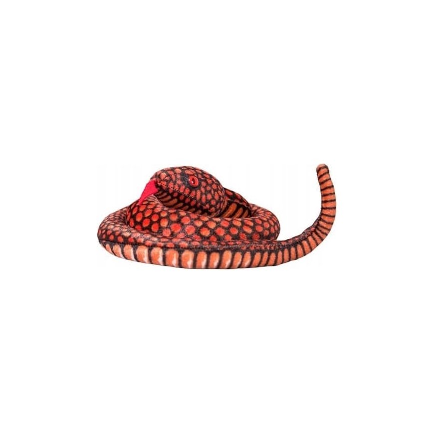 Lean Toys Pliušinė gyvatē, 100 cm, sarkana