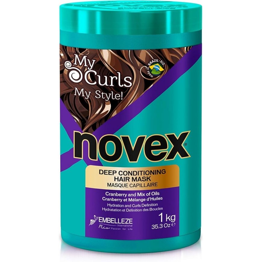 NOVEX My Curls, dziļi mitrinoša matu maska, 400g