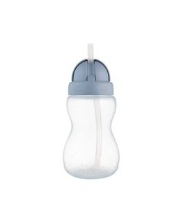 CANPOL 56/109_pin2 water bottle with foldable silicone straw, 270 ml, pink