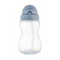 CANPOL 56/109_pin2 water bottle with foldable silicone straw, 270 ml, pink