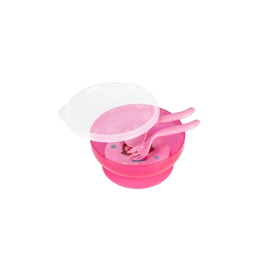 CANPOL BABIES non-slip plate with utensils, 21/300