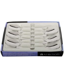 6-piece tea spoon set Verona in box 13.8 cm AMBITION