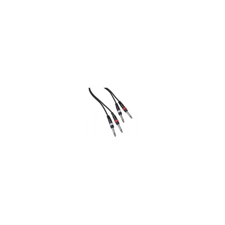Procab Jack CABLE4ME 2x mono 6,3 mm jack - 2x mono 6,3 mm jack signalo garso kabelis 6 m