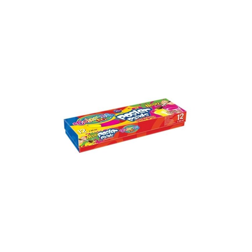 Colorino Kids Watercolors, 12 colors (2 neon), 20 ml – 2