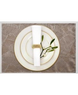 Eurofirany Euro Curtains CHO/ALINA/BEIGE 30X40/X4 SET
