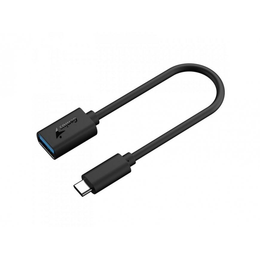 Genius USB адаптер - USB уменьшение, (3.0), USB C (M) - USB A F, черный, USB 3.0, до 5 Гб/с